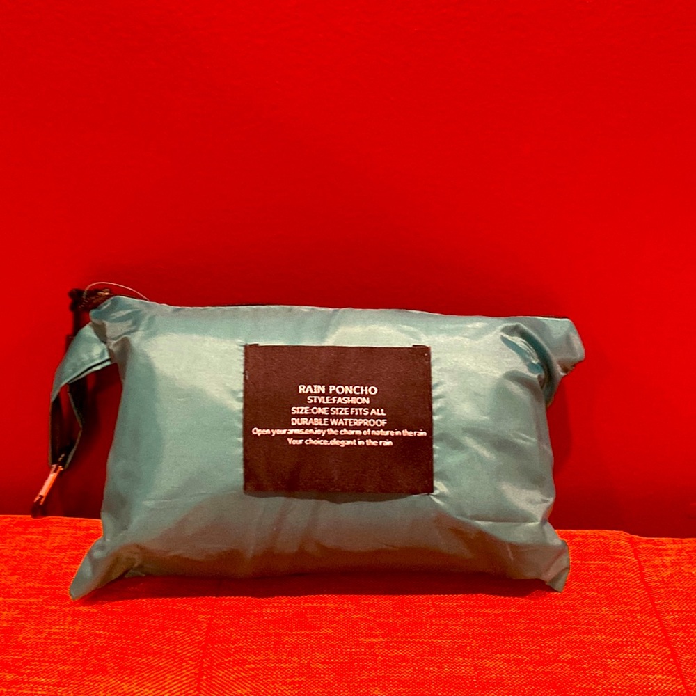 Green Rain Poncho